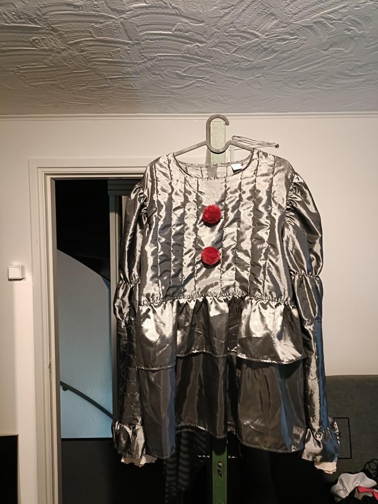 Clownspak Carnaval, Kleding | Dames, Carnavalskleding en Feestkleding, Carnaval, Maat 42/44 (L), Ophalen of Verzenden, Kleding