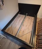 IKEA bed Malm zwart/bruin, Ophalen, Gebruikt, Zwart, 140 cm