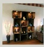 Kisten Fruitkisten Oldschool Vintage Brocante, Ophalen of Verzenden, Zo goed als nieuw, Minder dan 50 cm, Minder dan 50 cm