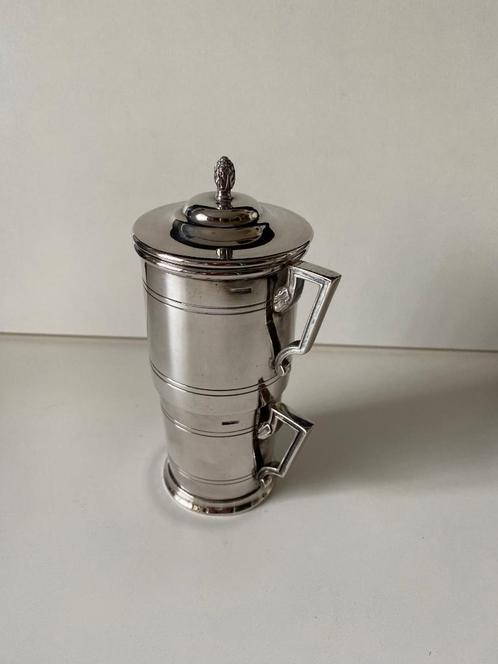 Zwaarverzilverde Art Deco koffiepercolator/Bruno Wiskemann, Antiek en Kunst, Antiek | Bestek, Ophalen of Verzenden