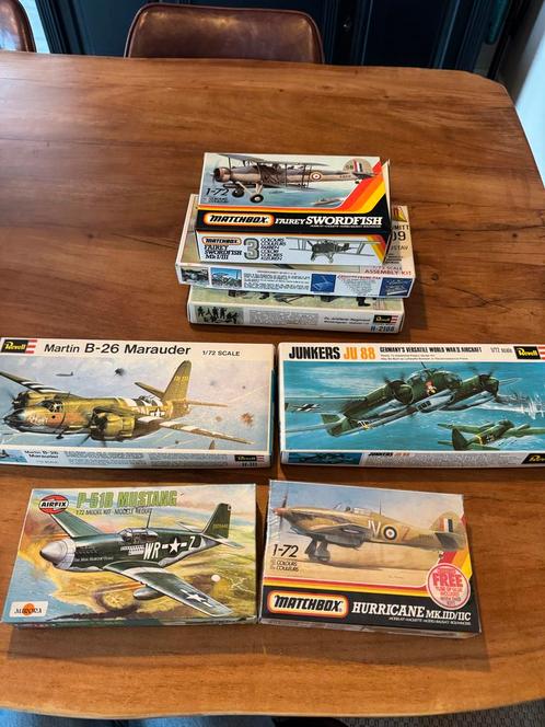 Partij modelvliegtuigen 1:72, Hobby en Vrije tijd, Modelbouw | Auto's en Voertuigen, Zo goed als nieuw, Overige typen, 1:50 of kleiner