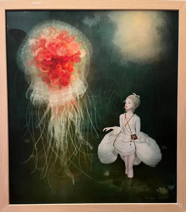 Ray Caesar - Communion (2018)., Antiek en Kunst, Kunst | Schilderijen | Abstract, Ophalen
