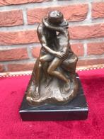 bronzen beeld, DE KUS van Rodin, Antiek en Kunst, Ophalen of Verzenden, Brons