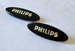 Philips Boxen Logo / Embleem, 2 stuks, Ophalen, Gebruikt