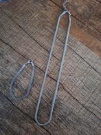 Armband en ketting zgan, Ophalen of Verzenden, Zo goed als nieuw, Zilver, Overige materialen