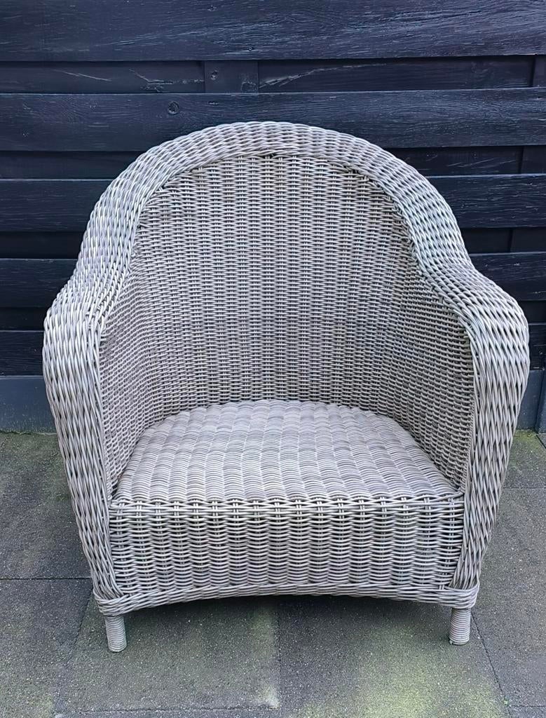 Grote relax stoel roet " Bois le Duc" tuin terras, Tuin en Terras, Tuinstoelen, Wicker, Ophalen