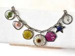 Armband bedelarmband met echte bloemen Liefde cadeau Vrouw, Ophalen, Nieuw, Overige materialen, Met bedels of kralen
