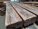 Oud eiken BLANKE  Spoorbielzen  bielzen  Geborsteld, Ophalen, Gebruikt, Hout, Biels