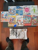 Nintendo Wii met 2 controllers & 8 spellen, Spelcomputers en Games, Spelcomputers | Nintendo Wii, Ophalen of Verzenden, Zo goed als nieuw