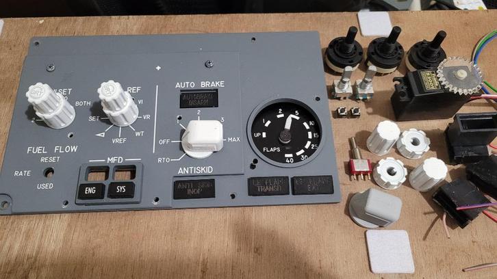 B737 compleet auto brake flaps panel, Computers en Software, Joysticks, Ophalen of Verzenden