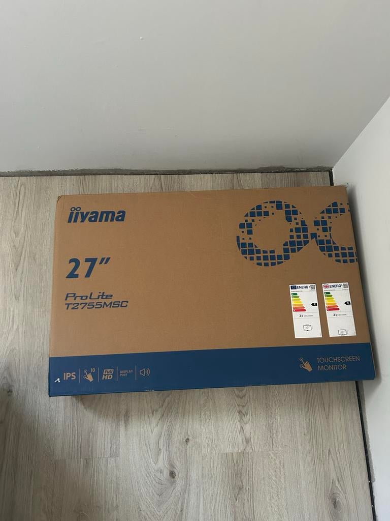 Iiyama ProLite T2755MSC-B1 Touchscreen Monitor - Full HD, IPS, Touchscreen, Nieuw, Full HD