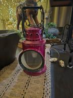 Oude scheeps? Lamp met 3 kleuren glas werkend, Antiek en Kunst, Ophalen of Verzenden