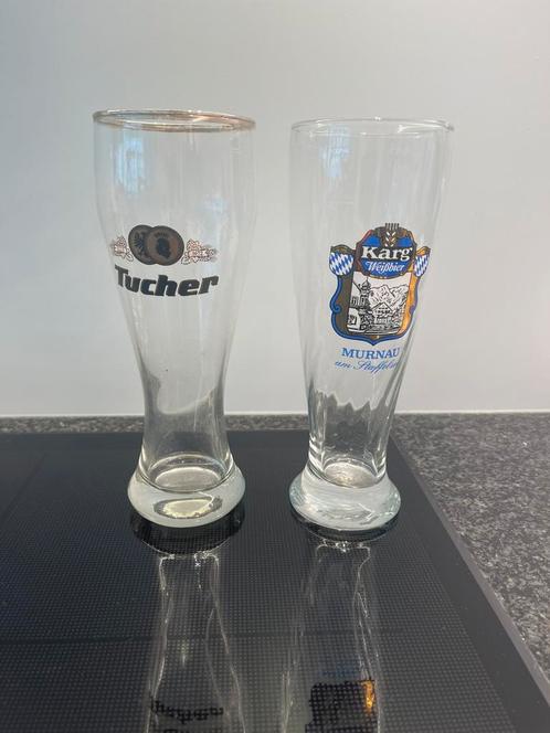 2 Duitse glazen 50 cl, Verzamelen, Biermerken, Zo goed als nieuw, Glas of Glazen, Overige merken, Ophalen of Verzenden