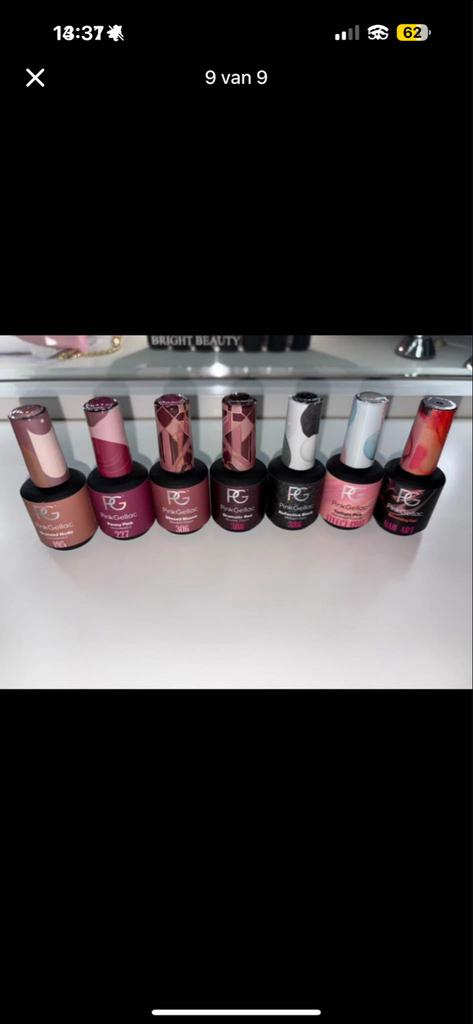 Pink gellak, Sieraden, Tassen en Uiterlijk, Uiterlijk | Cosmetica en Make-up, Ophalen, Zo goed als nieuw, Roze, Handen en Nagels