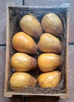 Nieuw  houten kist met 8 houten fruit peren, Ophalen of Verzenden, Nieuw, Minder dan 50 cm, Minder dan 50 cm