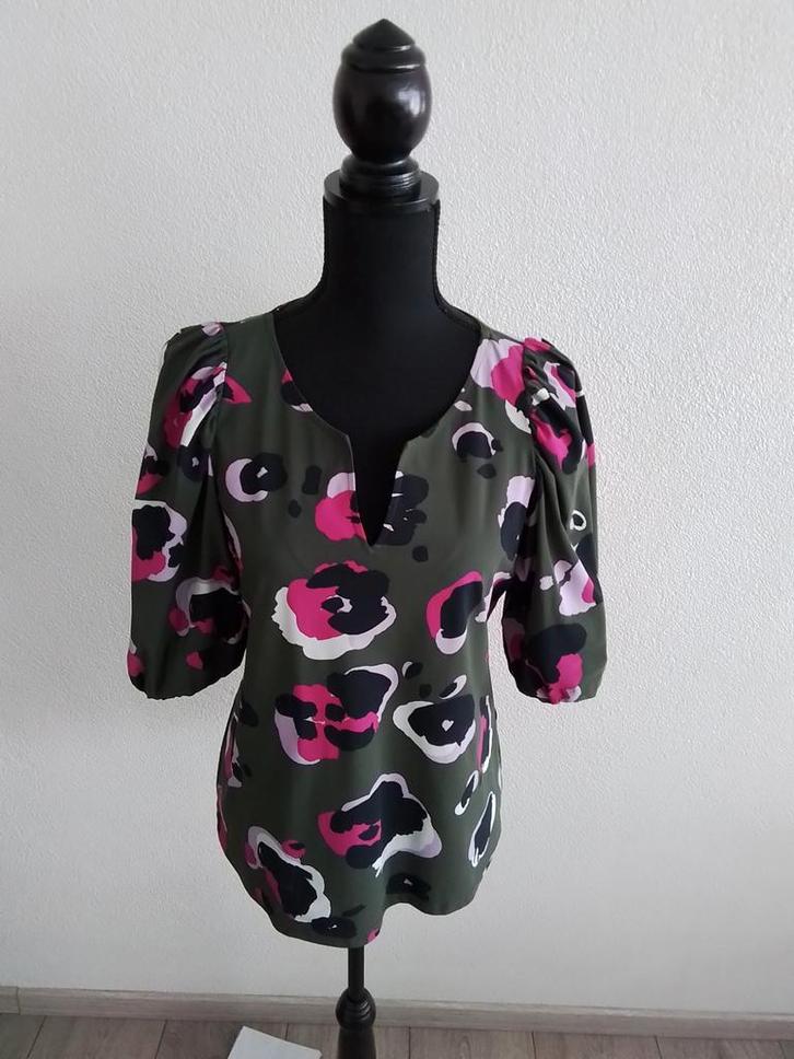 STUDIO ANNELOES* PRACHTIGE TRAVELSTOF TOP/MOOIE KLEUREN!!, Kleding | Dames, Tops, Zo goed als nieuw, Maat 38/40 (M), Overige kleuren