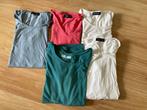 5 shirts maat m en s, Kleding | Dames, Positiekleding, Gedragen, Blauw, Maat 38/40 (M), Shirt of Top