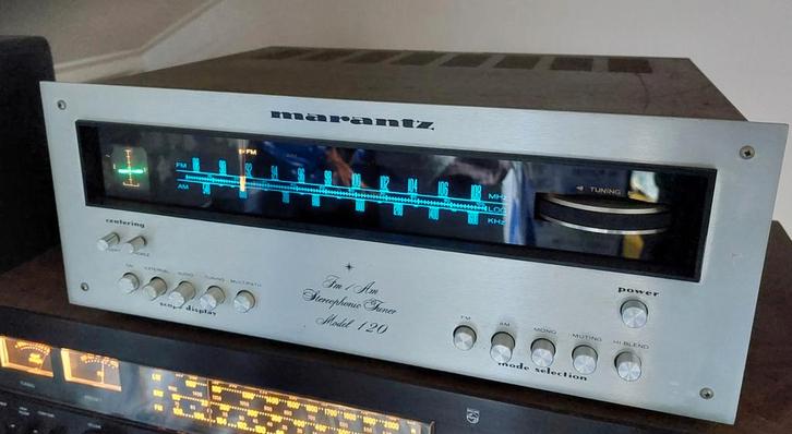 In mooie staat, vintage Marantz 120 met scope geserviced, Audio, Tv en Foto, Tuners, Refurbished, Analoog, Ophalen of Verzenden
