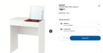 Ikea DRESSING TABLE Brimnes, Huis en Inrichting, Tafels | Kaptafels, Gebruikt, Minder dan 100 cm, Hout, 50 tot 100 cm
