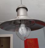 Plafondlamp roestvrijstaal spaarlamp, Ophalen of Verzenden, Zo goed als nieuw, Minder dan 50 cm