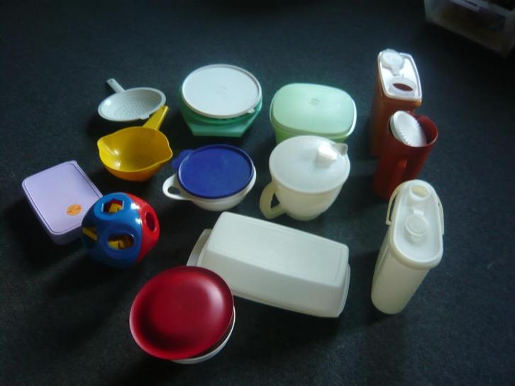 tupperware divers, Huis en Inrichting, Keuken | Tupperware, Zo goed als nieuw, Overige typen, Blauw, Geel, Ophalen of Verzenden