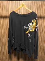 H&M LOGG sweater trui grijs applicatie borduursels oversized, Kleding | Dames, Grote Maten, Nieuw, Grijs, Trui of Vest, H&M