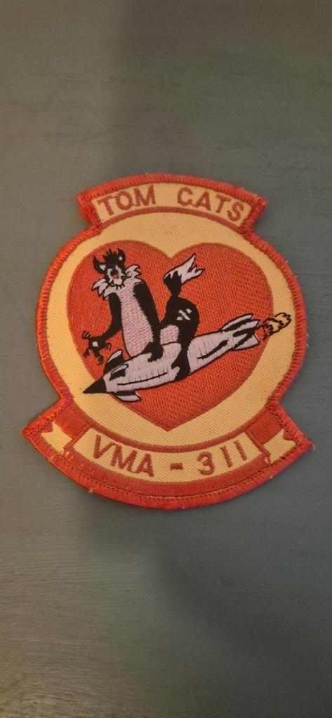 VMA-311 Tomcats Patch, Verzamelen, Militaria | Algemeen, Luchtmacht, Embleem of Badge, Ophalen of Verzenden
