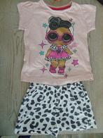 Shortama 110 / 116 korte broek + shirt L.O.L. Surprise!, Kinderen en Baby's, Nacht- of Onderkleding, Gebruikt, Meisje, L.O.L. Surprise!