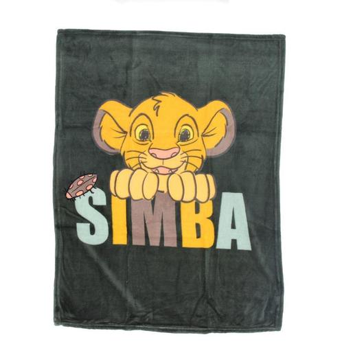Lion King Fleece Deken Simba - Disney Baby, Kinderen en Baby's, Kinderkamer | Beddengoed, Nieuw, Deken of Dekbed, Groen, Jongetje