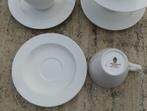 Wedgwood 4 x Stralend Wit Koppen en Schotels, Nieuw, Ophalen of Verzenden, Bord(en), Wedgwood