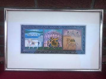 prachtige Indiase schildering op zijde beschikbaar voor biedingen