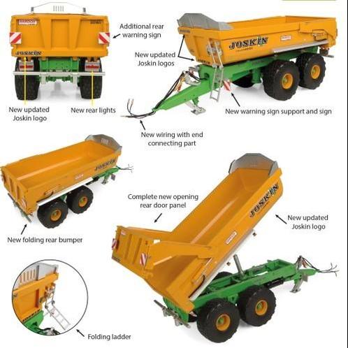 Joskin Trans-KTP 22-50 Kieper, Hobby en Vrije tijd, Modelauto's | 1:32, Nieuw, Tractor of Landbouw, Universal Hobbies, Ophalen of Verzenden