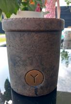 Bloempot Brynxz, bruin, Tuin en Terras, Bloempotten, Rond, Binnen, Ophalen of Verzenden, Aardewerk