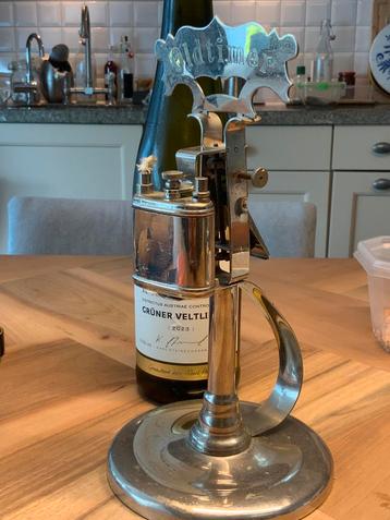 Vintage Grote Chroom Benzine Tafelaansteker Oldtimer beschikbaar voor biedingen