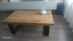 Salon tafel mangohout en staal 120x70, Ophalen, Gebruikt, 50 tot 100 cm, Minder dan 50 cm