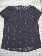 Zara zwarte kanten shirt maat S, Kleding | Dames, Gedragen, Ophalen of Verzenden, Maat 36 (S), Zwart
