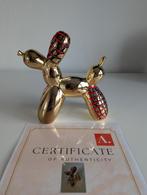 handgeschilderde balloon dog goud met echtheid certificaat, Ophalen of Verzenden
