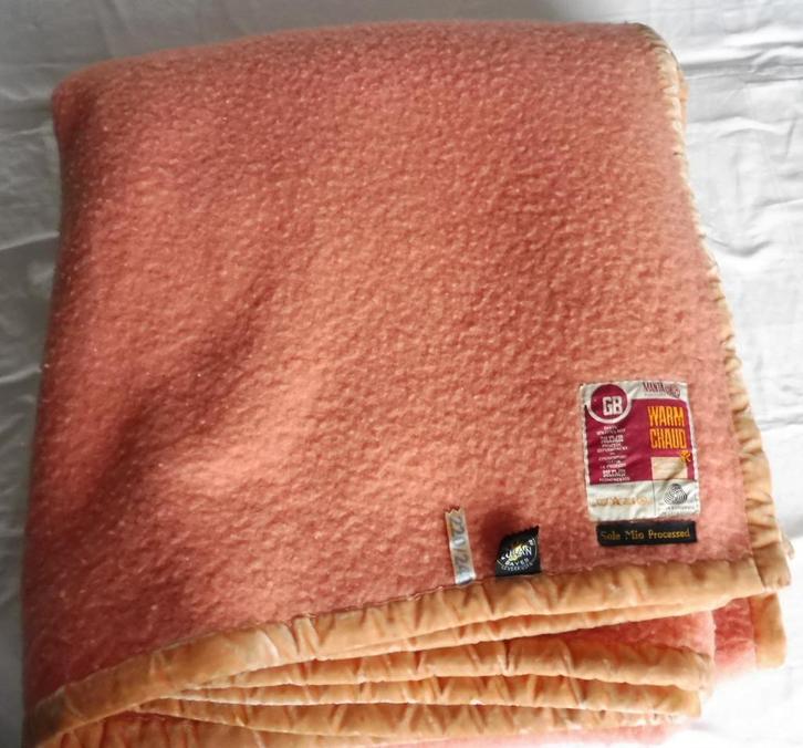 Prachtige wollen deken Sole Mio GB 220 x 240 cm wol, Huis en Inrichting, Slaapkamer | Beddengoed, Gebruikt, Deken of Dekbed, Tweepersoons