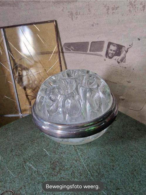 Oude glazen rozensteker rozenbowl, Antiek en Kunst, Antiek | Glas en Kristal, Ophalen of Verzenden