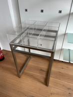 Rvs/staal tafel met 9 vakken. Winkeltafel, Ophalen, Metaal of Aluminium, Zo goed als nieuw, 75 cm of meer