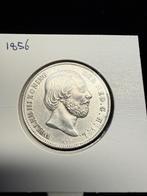Mooie gulden 1856 Willem III, 1 gulden, Koning Willem III, Zilver, Ophalen of Verzenden