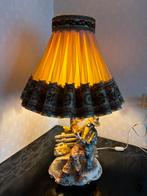 Vintage Porseleinen Lamp Lezende Man, Ophalen of Verzenden