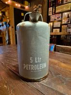 Vintage Petroleum Kan 5 Ltr - Decoratief, Antiek en Kunst, Antiek | Emaille, Ophalen