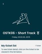 1x Olympische Winterspelen shorttrack ticket vrijdag 20/2, Tickets en Kaartjes, Sport | Overige, Eén persoon