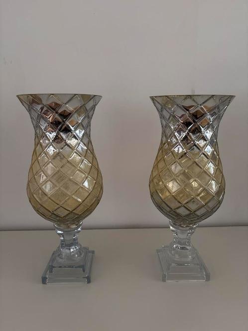 Glazen Rofra Home Vazen, Huis en Inrichting, Woonaccessoires | Kandelaars en Kaarsen, Zo goed als nieuw, 25 tot 50 cm, Overige materialen