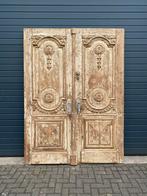 Antieke dubbele brede deur met oude patina, Huis en Inrichting, Ophalen of Verzenden