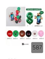 Minecraft set, Hobby en Vrije tijd, Feestartikelen, Ophalen of Verzenden, Nieuw, Versiering, Carnaval