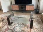 Salontafel Rechthoekig, Huis en Inrichting, Tafels | Salontafels, Ophalen, Gebruikt, 100 tot 150 cm, Glas