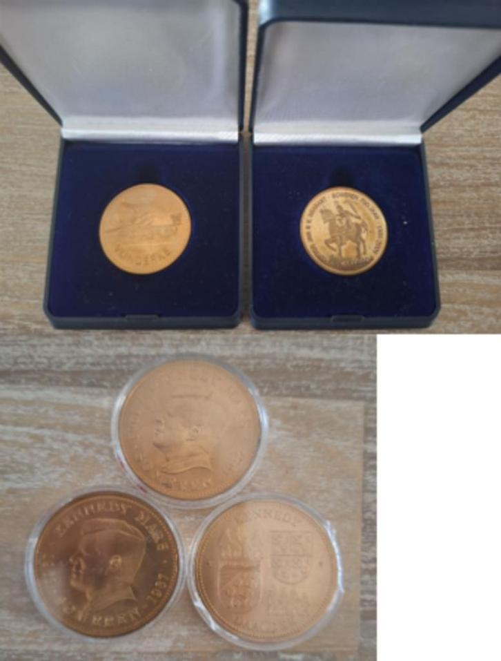 Munten gemeente Someren Vlinderke 700 jaar / Kennedy Daalder, Postzegels en Munten, Munten | Nederland, Losse munt, Overige waardes