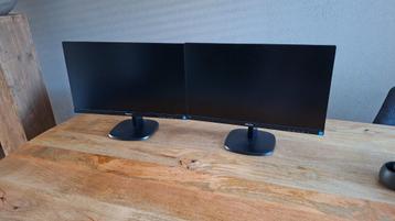 Philips 24 inch monitoren (2 stuks) beschikbaar voor biedingen
